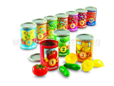 Набор для счета "Консервы" (от 1 до 10)