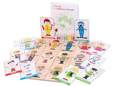 Деревянная логическая игра "Профессии"