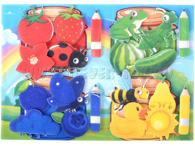 Изучаем цвета (фетр)