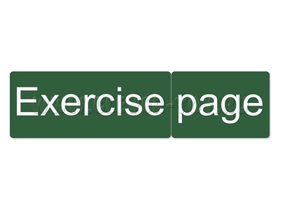 Магнитные карточки "Exercise page" (фон зелёный)