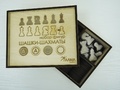 Напольный мольберт для шахмат (комплект с шашками и шахматами)