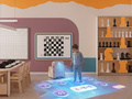 Мобильный интерактивный "КУБ" для пола и стены