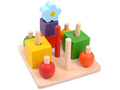 Пирамидка деревянная "Геометрическая полянка" (остатки)