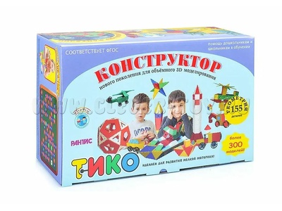 Конструктор "Геометрия" (155 деталей)