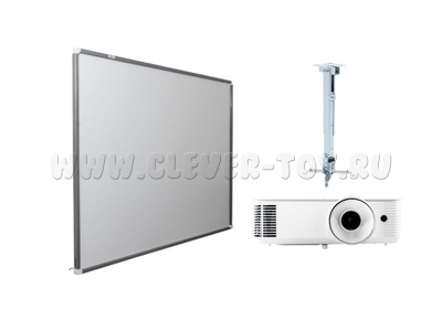 Интерактивная доска Exell EWB7740 с проектором EXD101W и креплением DSM-2